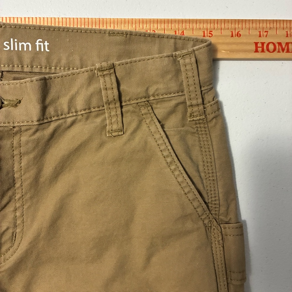 CARHARTT Women's Slim Fit Canvas Carpenter Pants Size 6 - Picture 5 of 7